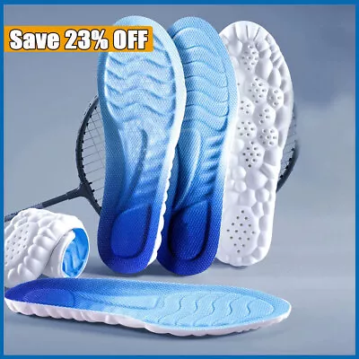 Men Women 4D Orthopaedic Insoles Breathable Soft Shoe Pads Cushions Size 4.0-9.5 • £3.83