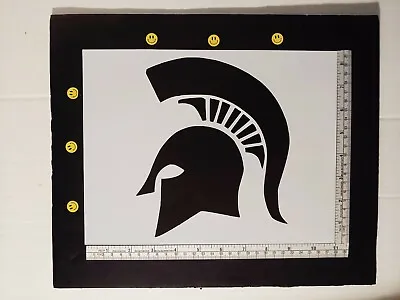 Spartan Spartans Helmet Michigan State 11  X 8.5  Custom Stencil FREE SHIPPING • $12.93