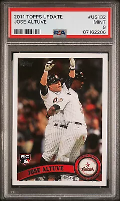 2011 Topps Update #US132 Jose Altuve PSA 9 Houston Astros RC Rookie • $54.99