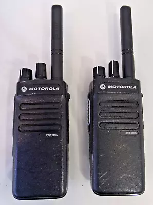 Motorola XPR 3300e UHF Radios Walkie Talkies Lot Of 2 For Parts/ Repair • $203