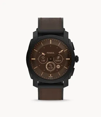 $415.64 • Buy Mens Hybrid Smartwatch FOSSIL MACHINE GEN 6 FTW7068 Leather Brown Black