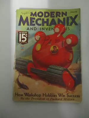 Modern Mechanix & Inventions Magazine January 1935 Underwater Tractor Retro • $14.95