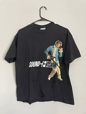 Vintage David Bowie Tour XL Sound Vision T-Shirt 1990 Brockum • $160