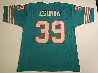 UNSIGNED CUSTOM Sewn Stitched Larry Csonka Teal Jersey - M L XL 2XL 3XL • $35.99