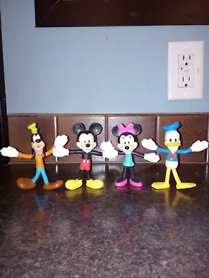 Mickey Mouse Figures Set Of 4 (4 Inch Figures) Walt Disney World Resort Kellogg' • $17.98