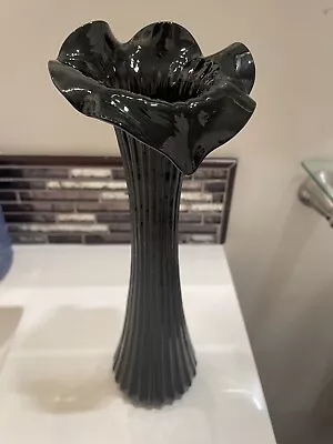 Mid Century Modern Vase Black  • $40