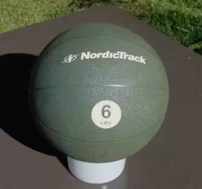 Medicine Ball Nordic Track 6 LBS Strength Training Fitness Green • $9.95