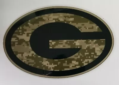 Green Bay Packers Camo Full Size Football Helmet Decals • $14.75