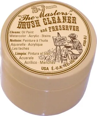 The Master's BRUSH CLEANER And Preserver - Artists Oil Acrylic Ink Paint (30ml) • £11.50