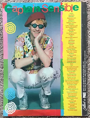 CAPTAIN SENSIBLE - 1984 Full Page UK Magazine Poster THE DAMNED • £3.95