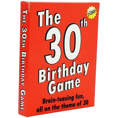 30th Birthday Gift For Her Or For Him. 30th Birthday Card Game. 30 Birthday Fun! • £7.99