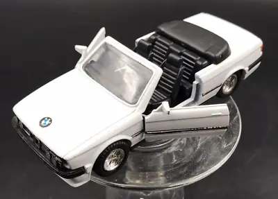 VTG MC Toy BMW 325i White Die Cast Toy Car 1:37 Macau 4.5  Long • $9.99