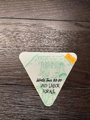 Metallica Damaged Justice World Tour 88-89 And Labor For All Pass • $14.99