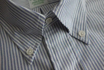 NWOT Brooks Brothers Blue University Oxford Button Down Milano Ex Slim MSRP $140 • $72