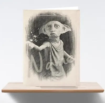 £3.75 • Buy Personalised Harry Potter Dobby Art/Sketch/Drawing Birthday Card