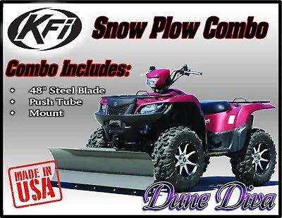 KFI 48  Snow Plow Blade Mount Combo Kit: Yamaha Bruin Grizzly Kodiak 350 400 450 • $656.85