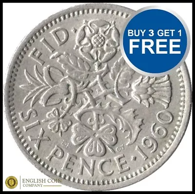 Sixpence Each Choose Your Date 1947-1967 FREE P&P All Dates BIRTHDAY COIN • £2.29