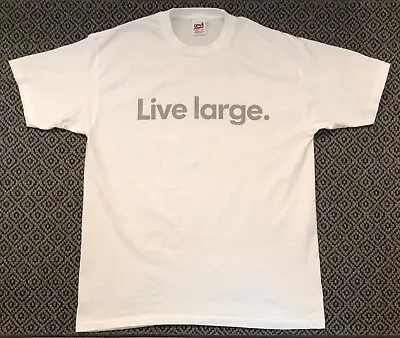 VW Volkswagen Tee Shirt W/ VW  Live Large  & Other Logos - 100% Cotton - Size XL • $19.95