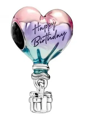 Happy Birthday Hot Air Ballon Charm 925 Silver Brand New Uk Stock • £4.99