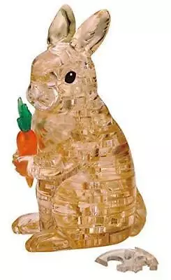 Beverly 3D Crystal Puzzle Rabbit Brown 43 Piece 50234 Japan Import • £35.88