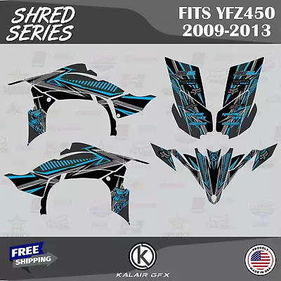 Graphics Kit For YAMAHA YFZ 450R 2009-2013 16 MIL SHRED-grey • $137.99