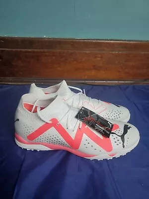 Puma Future Match TT Men's Indoor Soccer Turf Shoes Size 9.5 White 107374 • $49.95