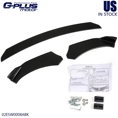 Universal Front Bumper Lip Chin Spoiler Splitter Fit For Honda BMW Audi • $30.33