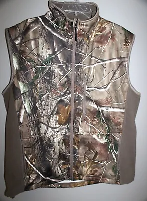 Redhead Men's Camo Hardwoods Zipper Front Winter Hunting Vest Sz Large! • $25