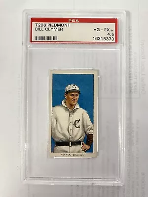 1909-11 T206 Piedmont Bill Clymer PSA 4.5 VG-EX+ • $36.05