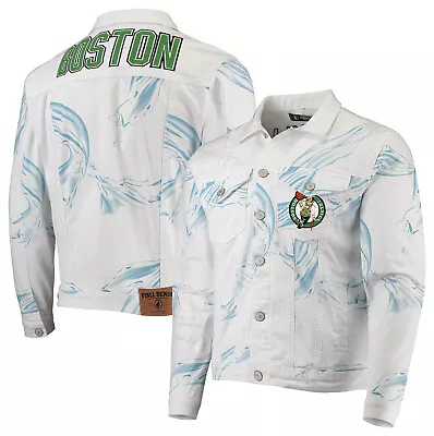 FISLL NBA Men's Boston Celtics Team Classic Denim Jacket • $49.95