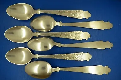 Set Spoon No 2.Sterling Silver(800) Tea Spoon Set Of 6 Hand Made. Only $1.00/gr • $127