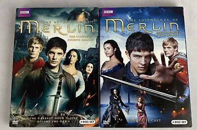 BBC Merlin: The Complete Fourth & Fifth Seasons DVD New Sealed W/Slipcover • $49.99