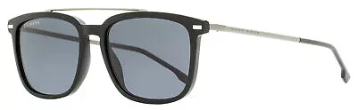 $79 • Buy Hugo Boss Rectangular Sunglasses B0930S 807IR Black/Gunmetal 55mm