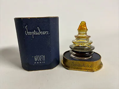 Vintage Imprudence By Worth Paris Art Deco R Lalique Perfume Bottle Box 40% Full • £475.07