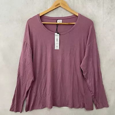 $18.25 • Buy John Lewis Anyday Women's Burgundy Long Sleev Pullover T-Shirt Size UK 10 RRP£22