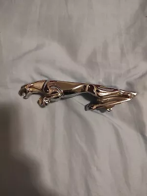 Vintage Jaguar Leaping Cat Hood Ornament - Chrome 6  Unknown Year • $19.99