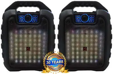 2 MR DJ DISCO 5.25  Portable Powerful PA Bluetooth Speaker Karaoke Machine With • $89.99