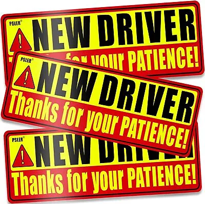 Student Driver Magnet For Car Be Patient Student Driver Magnet 9.45×3.2Inch 3 Pk • $6.99