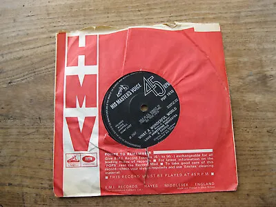 VG+  LOUIS ARMSTRONG - What A Wonderful World / Cabaret - 7  Single • £7.90