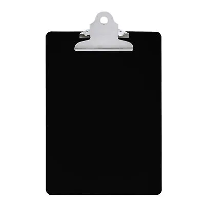 Black A5 Clipboard With Butterfly Clip With Ruled Side - Clip Board • £5.49