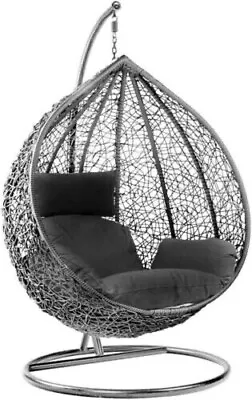 £99 • Buy Garden Egg Chair Hanging, Adult Size With Cushion And Stand COLLECTION ONLY