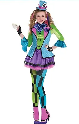 £19.99 • Buy Kids  Mad Hatter Costume Sassy Alice Book Day Week Fancy Dress Outfit Age 6-8