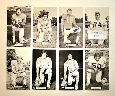 Vintage Detroit Lions Lot Of 8 Signed JD McCarthy 1970’s Postcards Autographs • $40