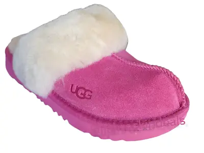 New In Box! Kids Ugg Cozy Ii Pink Azalea (paz) Suede Slippers 1019065k Sizes 2-5 • $69.99