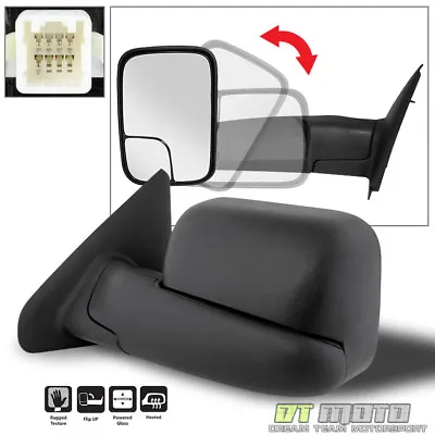 02-08 Dodge Ram 1500 03-09 2500 3500 Tow Flip Up POWER Heated Mirror Driver Side • $55.96