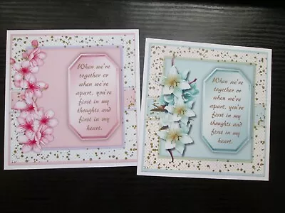 £1.30 • Buy   2 X ANNIVERSARY / BIRTHDAY  Card Making Toppers & Sentiments