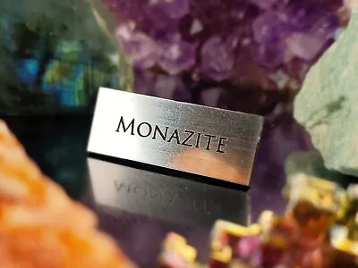 Monazite Gem Display Name Plate - Exhibit Artifact Label-museum Quality • $7.99