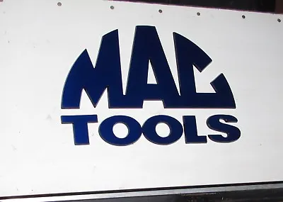 MAC TOOLS Toolbox Decal - Raised Letters Plastic -10 Inches- Blue • $22