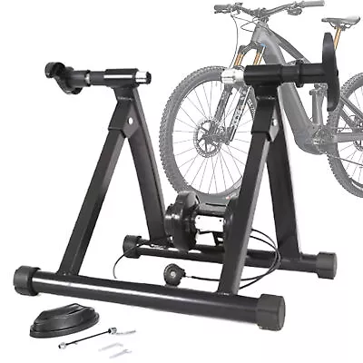 Bike Trainer Steel Silent Bicycle Trainer With Magnetic Flywheel Cycling Stand • $97.78