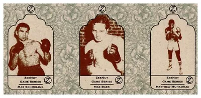 #UL677 MAX SCHMELING MAX BAER MATTHEW MUHAMMAD Rare Uncut Boxing Card Strip • $12.99